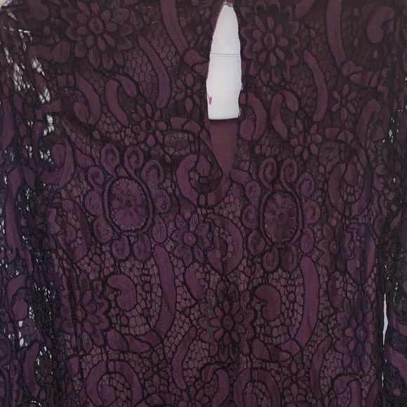 Sunday in Brooklyn Purple Lace Dress Size S / M - Picture 3 of 5